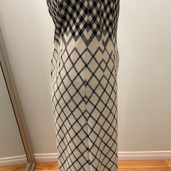 Retro Geometric Wool Dress - Picture 5 of 6